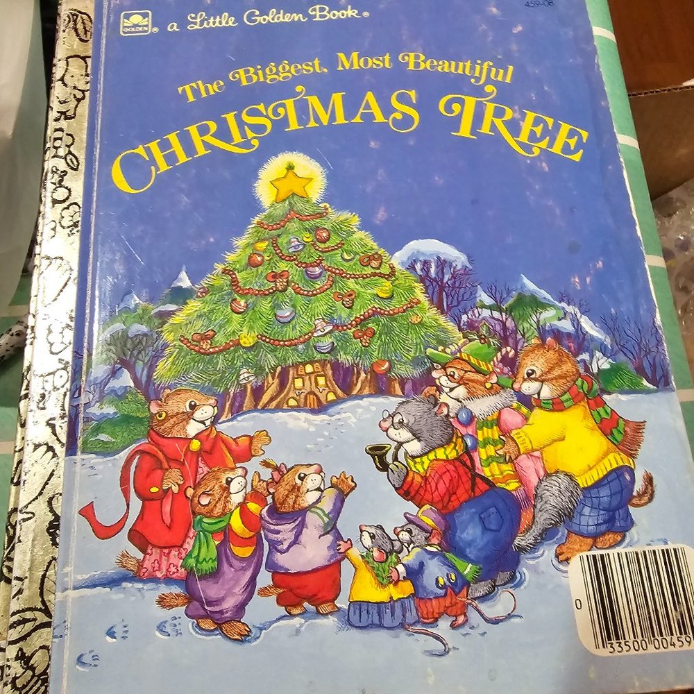 Vintage Little Golden Book The biggest most beautiful Christmas tree